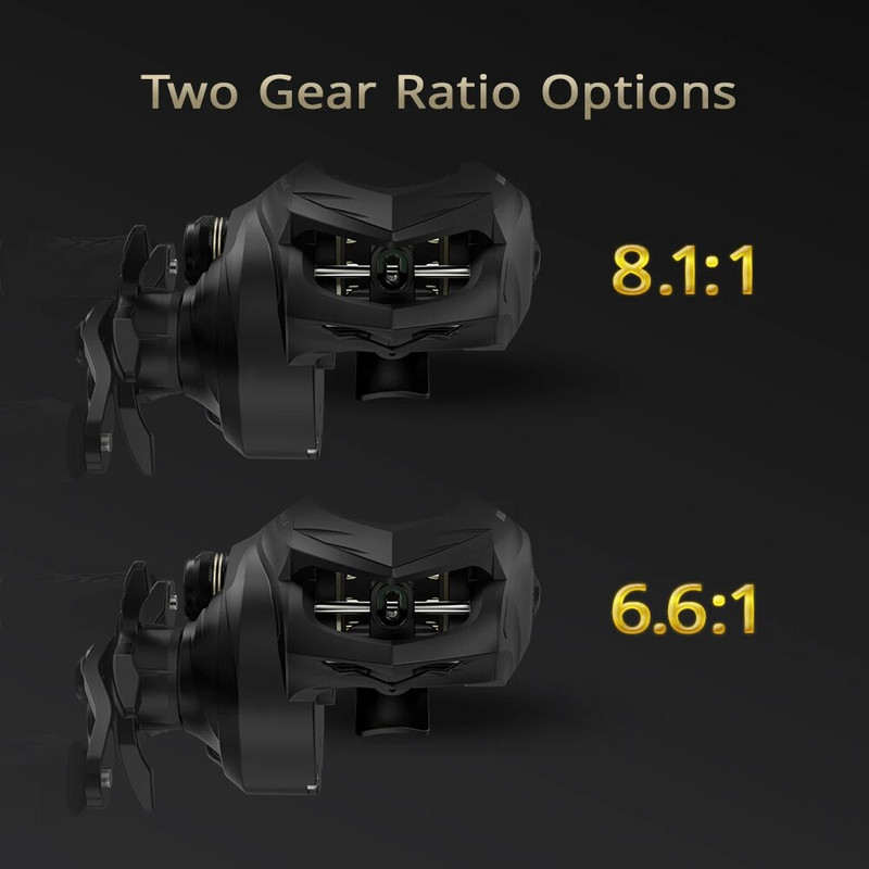 KastKing Eagle Baitcasting makšķerēšanas spole 7 +1 ekranēti nerūsējošā tērauda lodīšu gultņi 8kg Max Drag magnētiskās bremzes makšķerēšanas spole