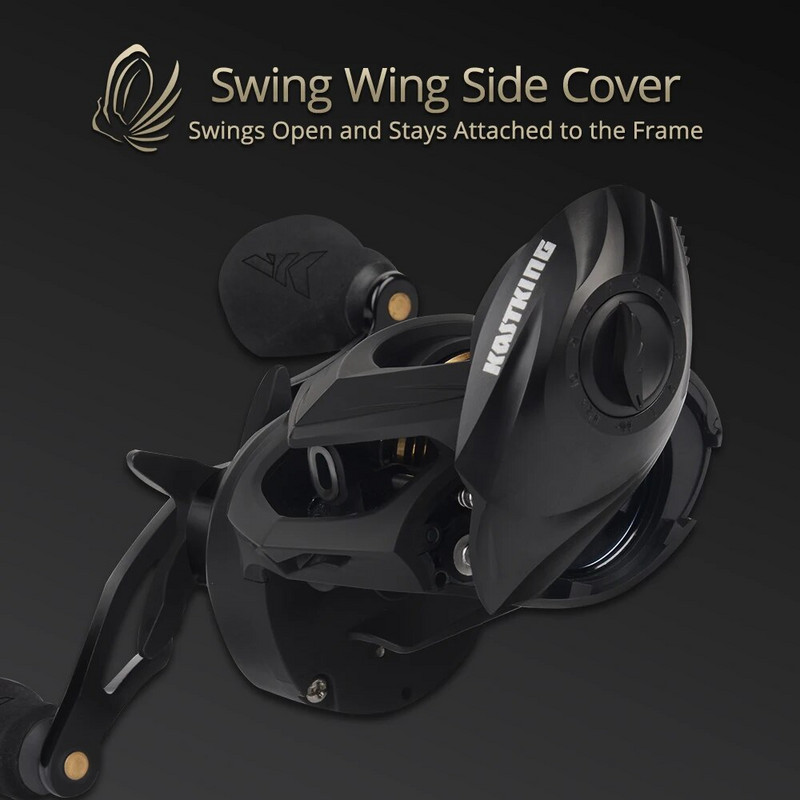 KastKing Eagle Baitcasting makšķerēšanas spole 7 +1 ekranēti nerūsējošā tērauda lodīšu gultņi 8kg Max Drag magnētiskās bremzes makšķerēšanas spole