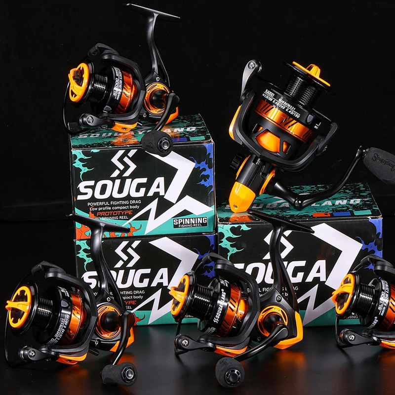 Sougayilangi püügirull 5,2:1 ülekandearvuga spinningurull Max Drag 10 kg karpkalapüügirull alumiiniumpooliga merevee Pesca jaoks