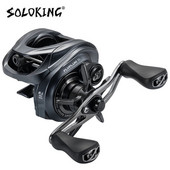 SOLOKING FLYPLUM R2 Καρούλι Baitcasting 6+1BB 158 γραμμάρια Καρούλι ψαρέματος 5KG Drag 8,1 Gear Ratio Drag Clicker Sound Καρούλι Baitcaster