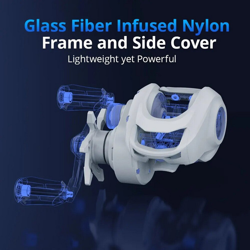 KastKing Centron Lite Baitcasting Reel 7KG Max Drag 5+1 Anti-Reverse Kuullaagrid 7,1:1 Kiire ülekandearvuga püügirull