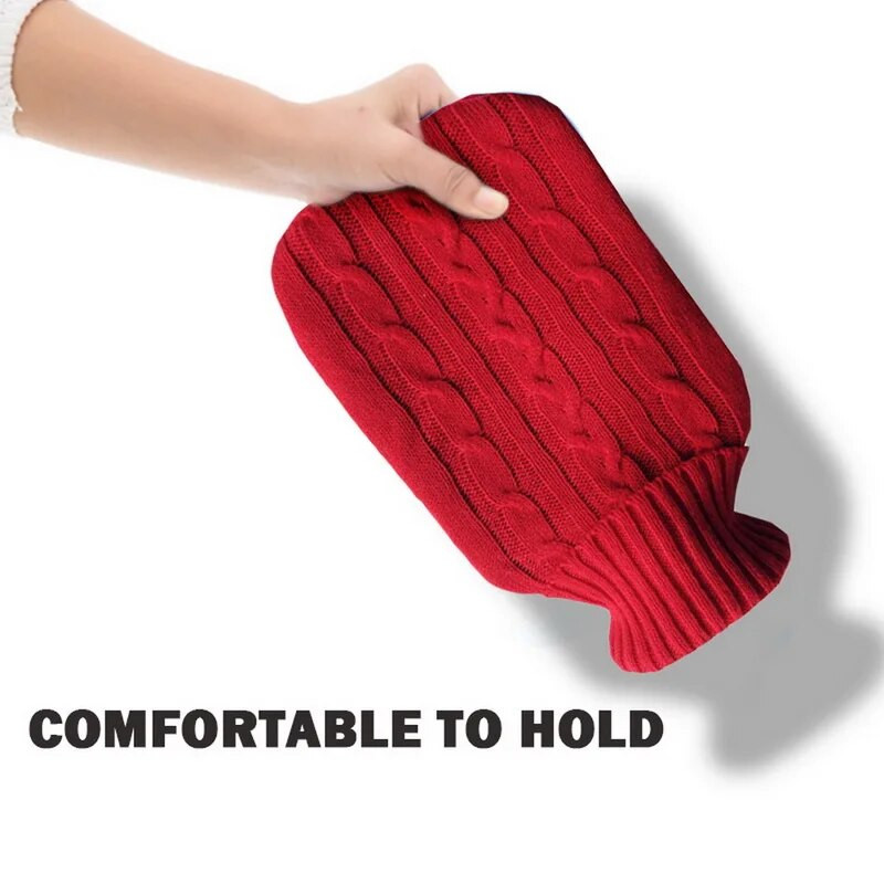 2000 ml karšto vandens maišelio dangtelis karšto vandens maišelio adatos dangtelis nešiojamas šiltas rankinės audinys Šiltas rankų minkštas maišelis karšto vandens buteliams