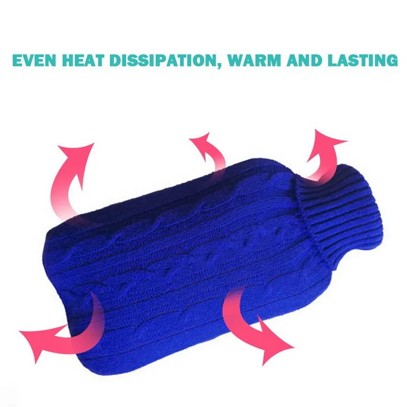 2000 ml karšto vandens maišelio dangtelis karšto vandens maišelio adatos dangtelis nešiojamas šiltas rankinės audinys Šiltas rankų minkštas maišelis karšto vandens buteliams