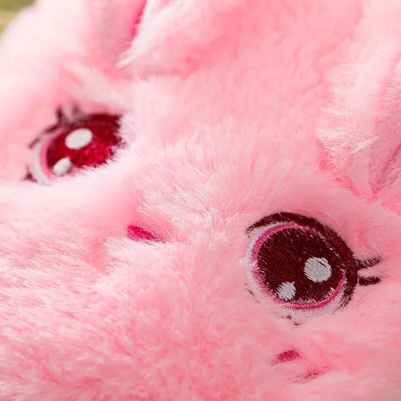 Νέο βελούδινο μπουκάλι ζεστού νερού Rabbit Po Μίνι μπουκάλια ζεστού νερού Φορητές τσάντες ζεστού νερού για κορίτσια με πόδια τσέπης