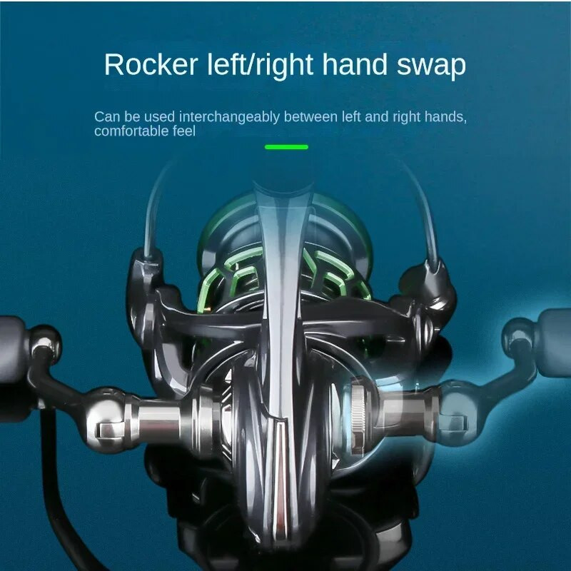 VX dubultā roka un spole, makšķerēšanas spole, sakausējuma spole, metāla rokturis, leģētais zobratu tērauds, tērauda gultnis, vērpšanas spole, jūras makšķerēšana, liešanas spole