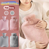 1000/2000 ml suur kuumaveekott koos kaanega grillide jaoks Talvine kätesoojendaja Plahvatuskindel korduvkasutatav kannukott kuuma vee jaoks