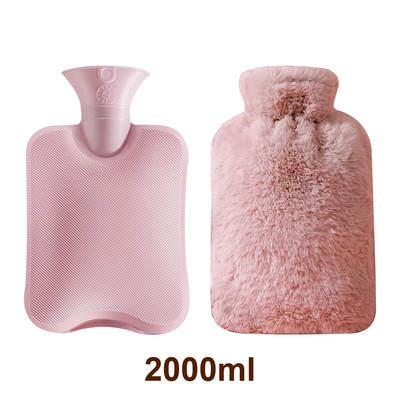 1000/2000 ml suur kuumaveekott koos kaanega grillide jaoks Talvine kätesoojendaja Plahvatuskindel korduvkasutatav kannukott kuuma vee jaoks