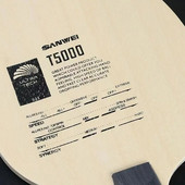 Lamă originală pentru tenis de masă Sanwei T5000, 5 lemn, 2 intrări din carbon, lamă intermediară de ping-pong pentru acționare în buclă cu atac rapid