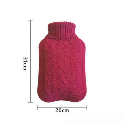 Capac pentru saci cu apă fierbinte sac cu apă caldă pentru ac capac web portabil pânză caldă pentru mână geantă moale pentru sticle de apă caldă 2000 ml