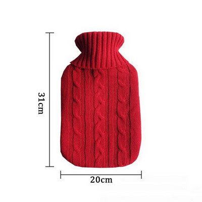 Capac pentru saci cu apă fierbinte sac cu apă caldă pentru ac capac web portabil pânză caldă pentru mână geantă moale pentru sticle de apă caldă 2000 ml
