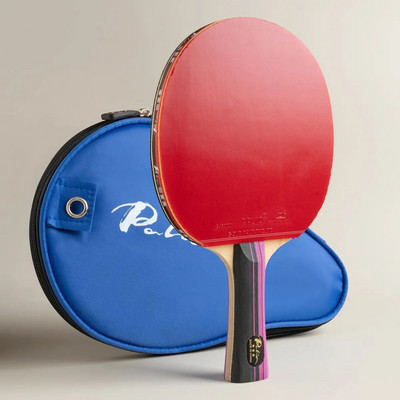 Оригинална карбонова ракета за тенис на маса PALIO 3 Stars с CJ8000 гумена примка Offensive Spin Attack Ping Pong Bat с чанта