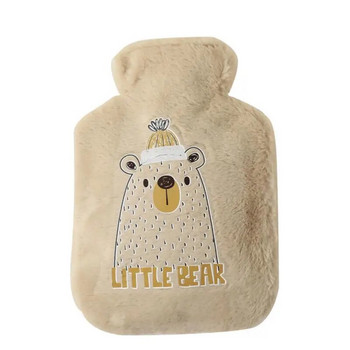 250/500/750ML Μπουκάλι ζεστού νερού βελούδινο καρτούν Kawaii Bear Kat κουνέλι Ζώο Χοντρό τσάντα ζεστού νερού Χέρι πόδια Χειμώνας Ζεστό
