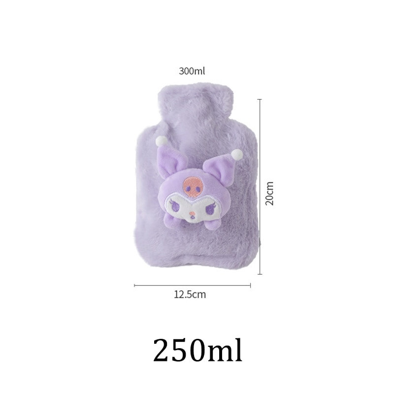 250 ml karstā ūdens pudele plīša karikatūra suns Kawaii mākonis dzīvnieku raksts biezs roku sildītājs karstā ūdens maisiņš roku pēdu buljons