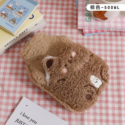 Mielas didelis šiltas karšto vandens maišelis nuo menstruacinio skausmo, prikimštas mėnesinių dieglių šildytuvas, pliušinis rankų šildytuvas, sėklų Guatero buteliukas