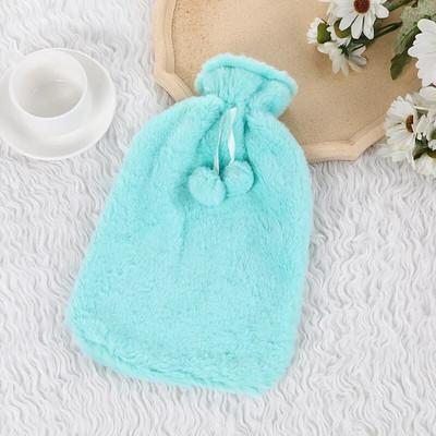 Iarnă blană artificială Husa din pânză pentru sticla de apă caldă Cauciuc caldă Copii 2 litri Încălzitor de mâini pentru picioare Husă solidă de uz casnic pentru sac de apă