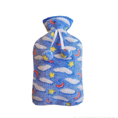 Iarnă blană artificială Husa din pânză pentru sticla de apă caldă Cauciuc caldă Copii 2 litri Încălzitor de mâini pentru picioare Husă solidă de uz casnic pentru sac de apă