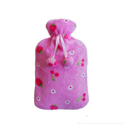 Iarnă blană artificială Husa din pânză pentru sticla de apă caldă Cauciuc caldă Copii 2 litri Încălzitor de mâini pentru picioare Husă solidă de uz casnic pentru sac de apă