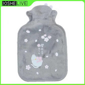 Sticle de apă fierbinte încântătoare, rezistente la explozie, sticlă portabilă de pluș cu apă caldă, rezistentă la compresie, mini desene animate.