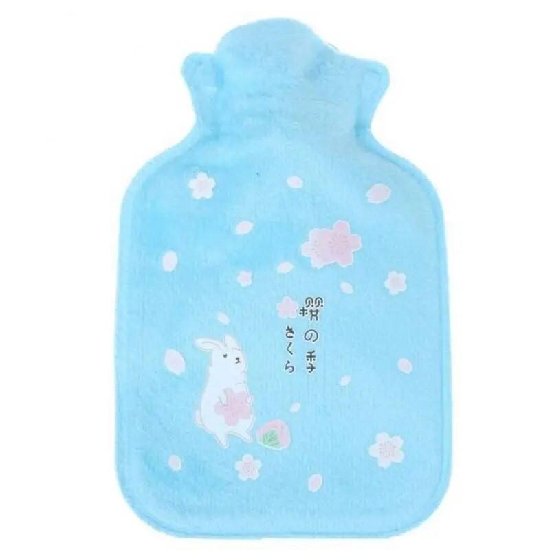 Υπέροχα μπουκάλια ζεστού νερού Αντιεκρηκτικά Φορητά Φορητά βελούδινα μπουκάλια νερού Ανθεκτικά στη συμπίεση Hand Warmer Mini Cartoon