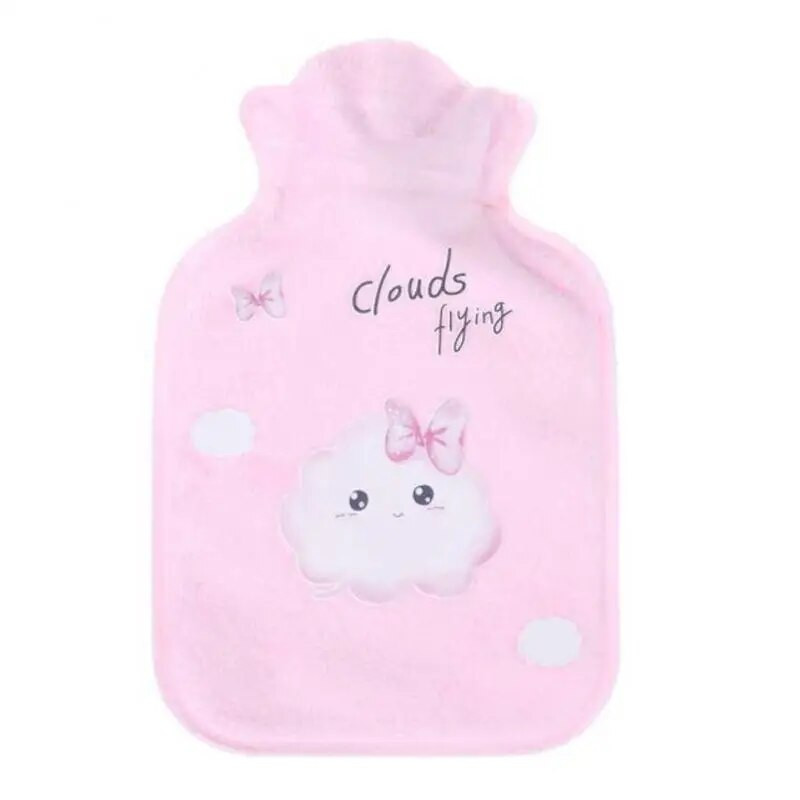 Υπέροχα μπουκάλια ζεστού νερού Αντιεκρηκτικά Φορητά Φορητά βελούδινα μπουκάλια νερού Ανθεκτικά στη συμπίεση Hand Warmer Mini Cartoon