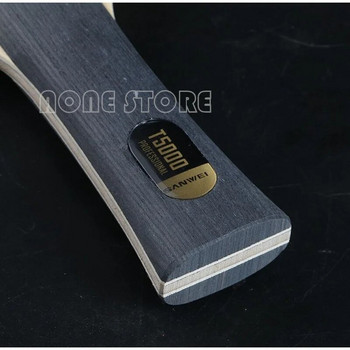 Λεπίδα επιτραπέζιας αντισφαίρισης SANWEI T5000 CARBON (5+2 εξωτερικά ανθρακικά) T-5000 Γνήσιο κουπί SANWEI Ping Pong Bat