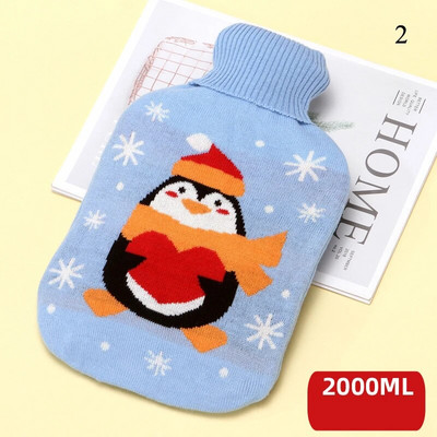 1PC 2000ML capac pentru sac cu apă caldă pânză de mână caldă geantă de mână caldă anti-opărire ac capac web cald fără sticle de apă caldă