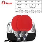 KOKUTAKU ITTF Professional 4/5/6 Star Ping Pong Racheta Carbon Racheta Tenis de Masa Set Bat Paddle Set Cosuri In Cauciuc Cu Sac