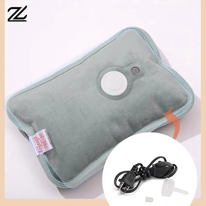 Roku sildītājs Siltuma komplekts Jauki uzlādējams elektriskais karstā ūdens maiss, truša kažokādas atkārtoti lietojams karstā ūdens pudeles roku sildītājs