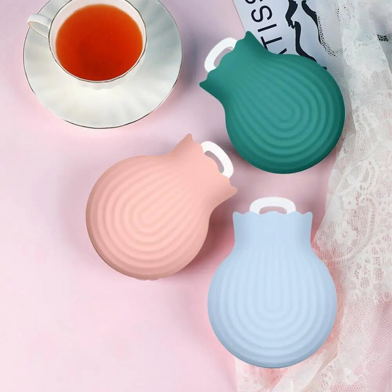 Karšto vandens maišelis Vandens įpurškimo silikoninis karšto vandens maišelis Nešiojamas rankų šildytuvo krepšys