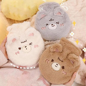 350 ml ķīniešu Jaunais gads 2023 karstā ūdens maisiņš, pārnēsājams multfilmas noņemama jauka dzīvnieku plīša karstā ūdens pudele mājsaimniecībai