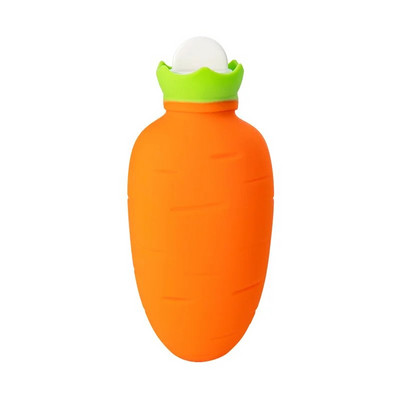 330 ml silicon încălzire cuptor cu microunde pungă de iarnă cu apă caldă drăguț de desene animate în formă de morcov compresă caldă rece pachet apă caldă burtă caldă