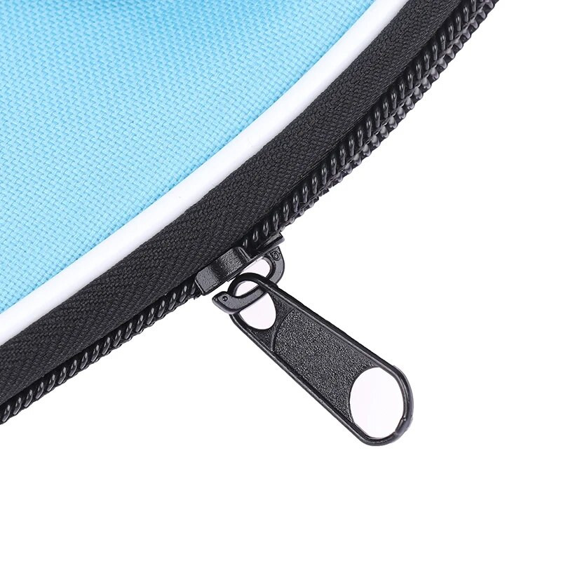 Τσάντα δοχείου για ρακέτα πινγκ πονγκ 1 τμχ σε σχήμα κολοκύθας Μαύρη ή μπλε θήκη με φερμουάρ για 2 ρακέτες και 3 μπάλες θήκη πινγκ πονγκ