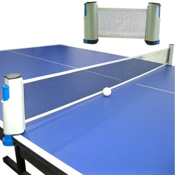 Φορητό δίχτυ επιτραπέζιας αντισφαίρισης Anywhere Αναδιπλούμενο Πινγκ πονγκ Post Net Rack Ρυθμιζόμενο σε οποιοδήποτε τραπέζι οπουδήποτε Εύκολη εγκατάσταση