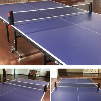 Преносима мрежа за тенис на маса навсякъде Прибираща се стойка за мрежа за пинг-понг Регулируема всяка маса навсякъде Лесна за инсталиране