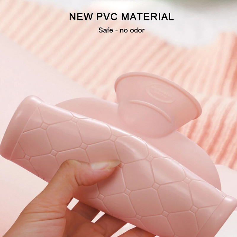 Χαριτωμένη τσάντα για μπουκάλι ζεστού νερού 500ml/1000ml Λούτρινο θερμαντήρα χεριών ώμου Αφαιρούμενο θερμαντήρα ποδιών χεριών με βελούδινο κάλυμμα για οικογενειακούς φίλους