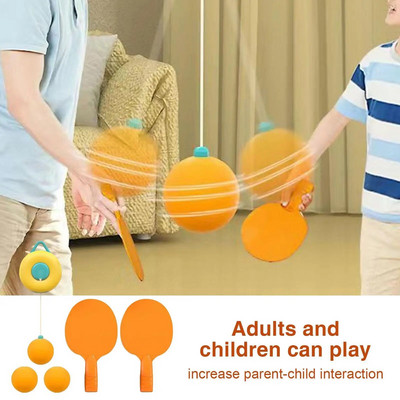 Siselauatennise isetreeningu komplekt Rippuv Kodus Reguleeritav Vanemate Lapsega suhtlemine Topelt Sparring pingpongi treeneri mänguasi