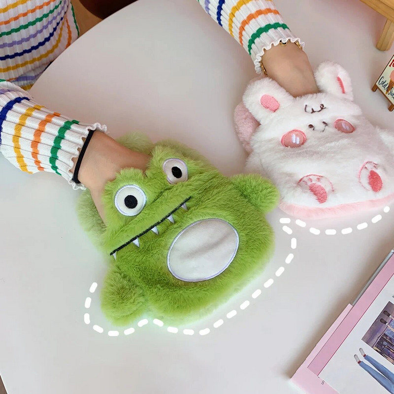 1 gab Kawaii roku sildītājs ūdens pudele plīša karstā ūdens maisiņš karstā ūdens pudele ūdens iesmidzināšanai pārnēsājams mini studentu apsildāms maisiņš