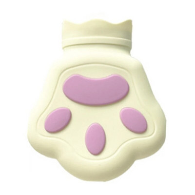 Sticlă de apă caldă Mini pungă de apă caldă din silicon Încălzitor de mâini Sticla de injecție cu apă Desene animat Încălzire la cuptor cu microunde Menține cald
