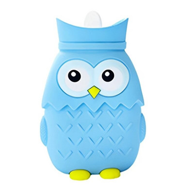 Sticlă de apă caldă Mini pungă de apă caldă din silicon Încălzitor de mâini Sticla de injecție cu apă Desene animat Încălzire la cuptor cu microunde Menține cald