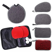 Rachete de tenis de masă Geantă Palete de ping-pong Capacitate sac de depozitare Husă de protecție cu o singură paletă Rachetă de antrenament Accesorii sportive