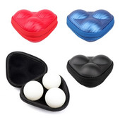 Cutie delicată de tenis de masă din PU, cutie de depozitare cu 3 mingi de ping-pong, impermeabilă pentru amatori, începători, antrenament profesional de dimineață