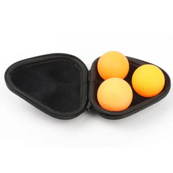 Деликатна PU кутия за тенис на маса 3 топки за пинг-понг Кутия за съхранение Водоустойчива за начинаещи аматьори Професионална сутрешна тренировка