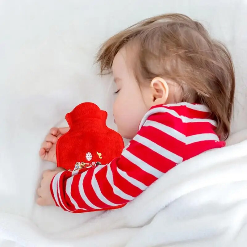 Božićna boca tople vode Božićna torbica za bocu tople vode Crvene vrećice tople vode za menstrualne grčeve Vrat i ramena