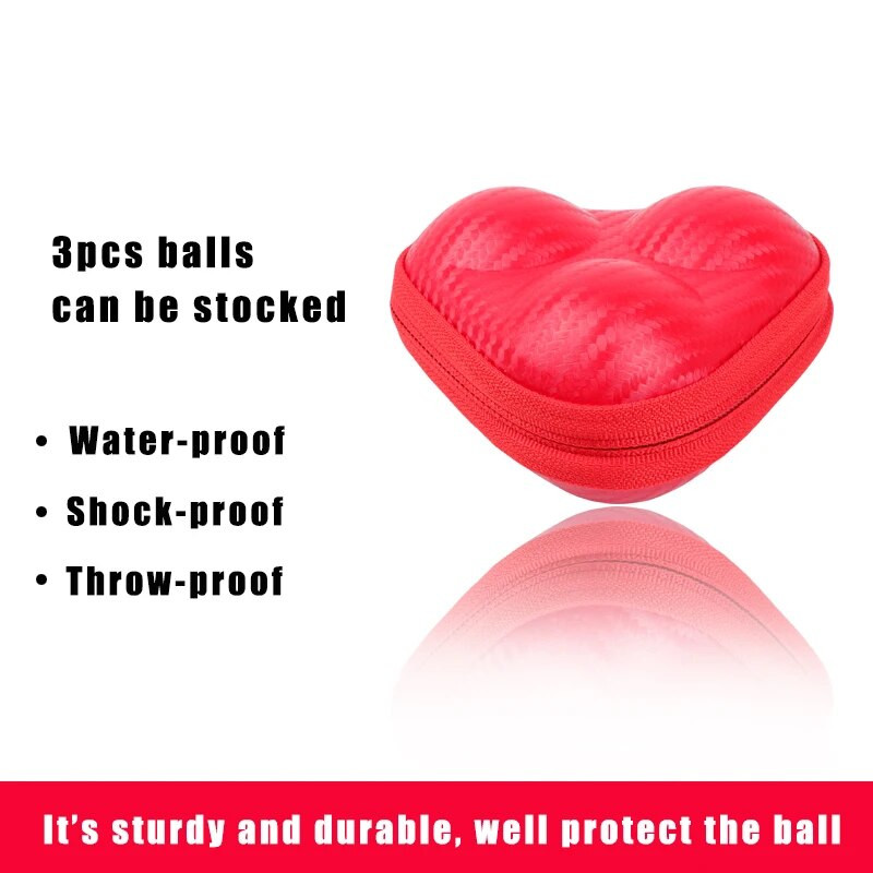 Φορητή δερμάτινη θήκη για μπάλα πινγκ πονγκ Huieson Σκληρό κουτί Ανθεκτική τσάντα μπάλα πινγκ πονγκ Ελαφρύ αδιάβροχο