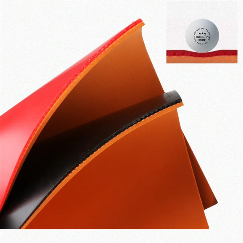 „Huieson Super Tacky“ stalo teniso guma „Thunder“, 2,2 mm vidutinio minkštumo kempinė stalo teniso guma profesionalioms treniruotėms