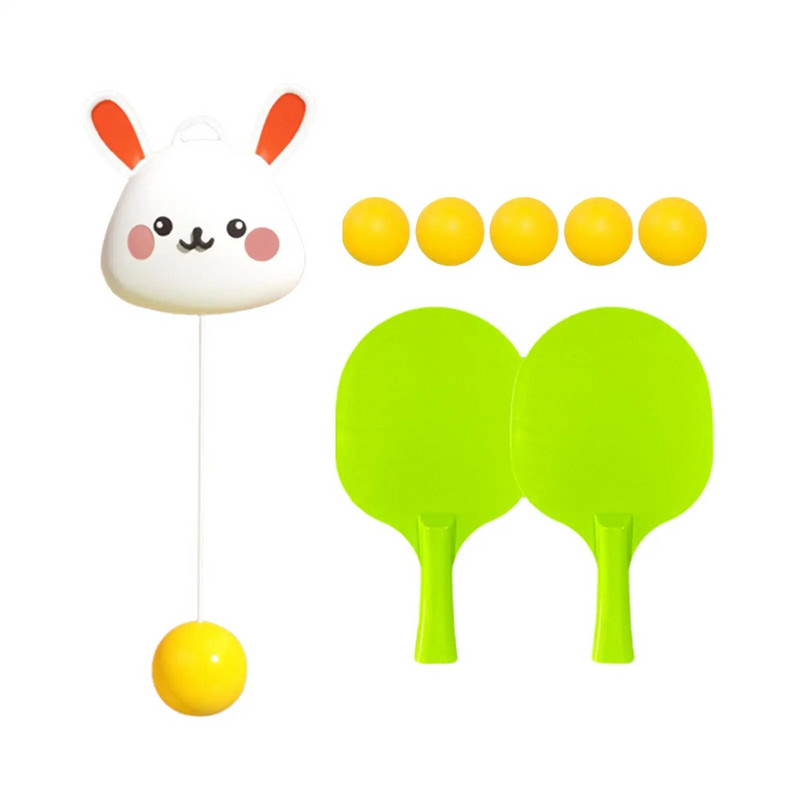 Pakabinamas stalo teniso treniruoklis patalpose Stalo teniso treniruoklis suaugusiems Vaikams Sienos durų sąveikos rankų ir akių koordinavimo praktika