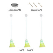 Antrenor portabil de badminton Instrument profesional de antrenament pentru badminton extensibil Accesorii pentru antrenament cu mașină de auto-studiu