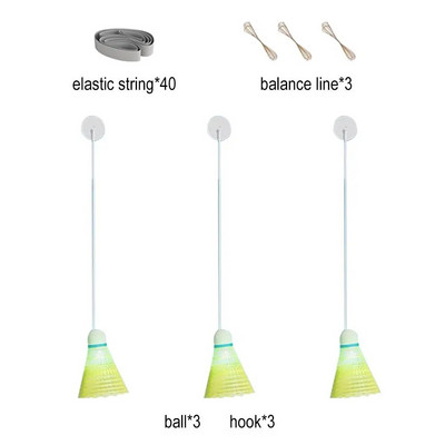 Antrenor portabil de badminton Instrument profesional de antrenament pentru badminton extensibil Accesorii pentru antrenament cu mașină de auto-studiu