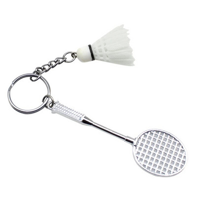 Badminton pentru decorațiuni cu breloc pentru cheie, iubitori de sport pentru badminton creativ Bat Cu