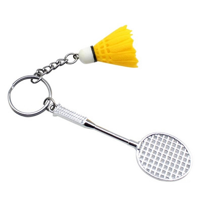 Badminton pentru decorațiuni cu breloc pentru cheie, iubitori de sport pentru badminton creativ Bat Cu